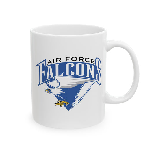 Air Force Falcons - Double Sided White Ceramic Coffee Mug 11oz by TheGlassyLass.com