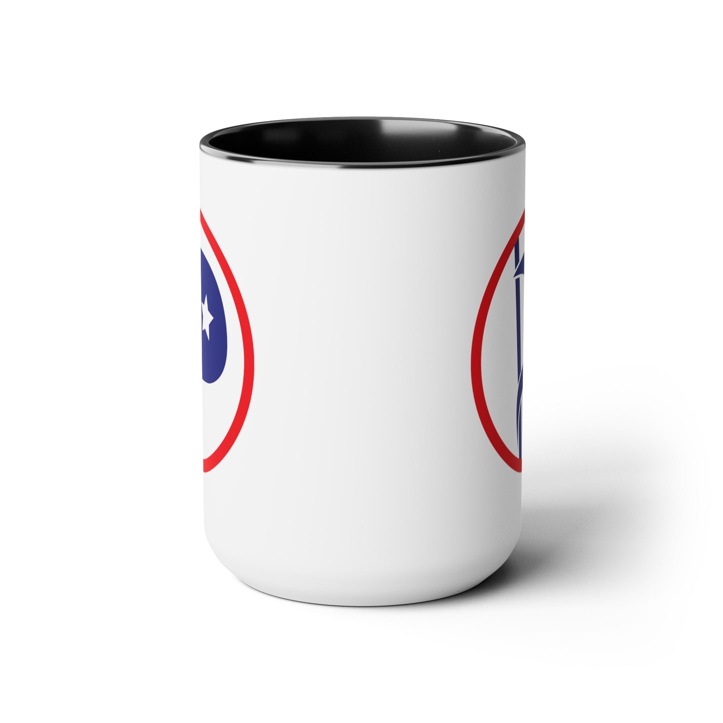 US Pirate Party Coffee Mug - Double Sided Black Accent White Ceramic 15oz by TheGlassyLass.com