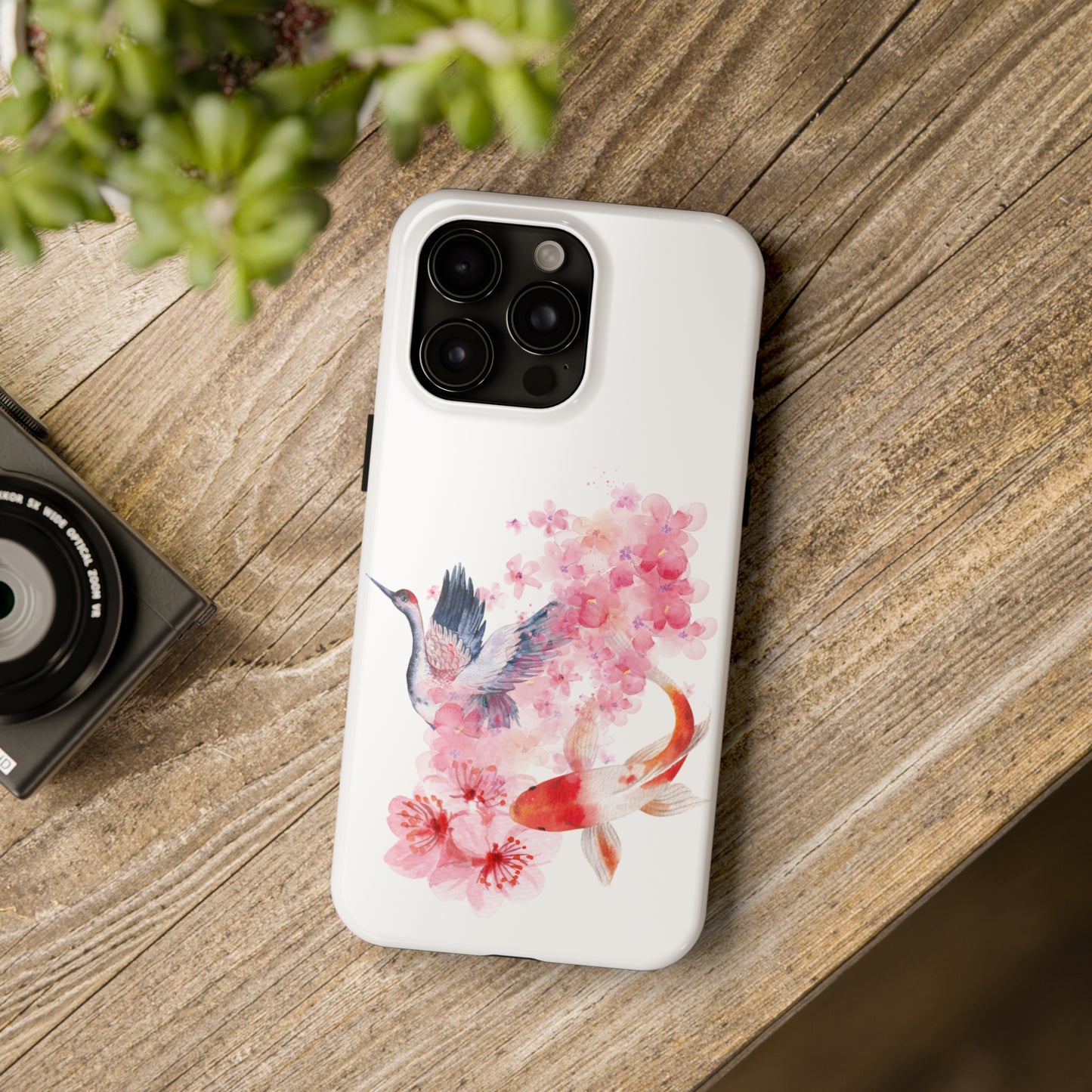 Koi Fish Pond Custom Printed iPhone case by TheGlassyLass.com