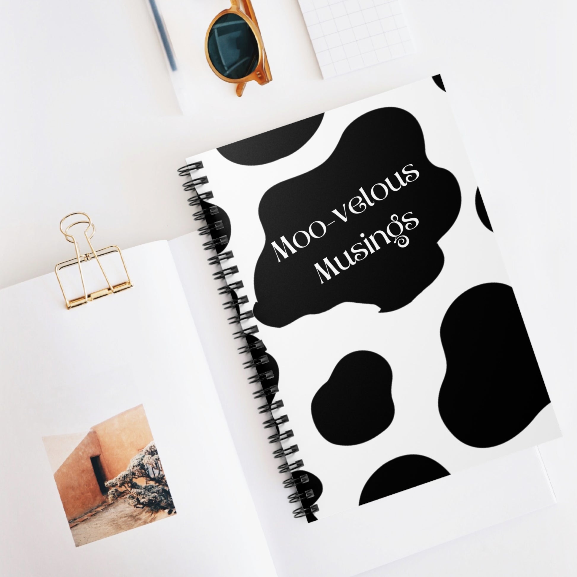 Moo-velous Musings: Spiral Notebook - Log Books - Journals - Diaries - and More Custom Printed by TheGlassyLass