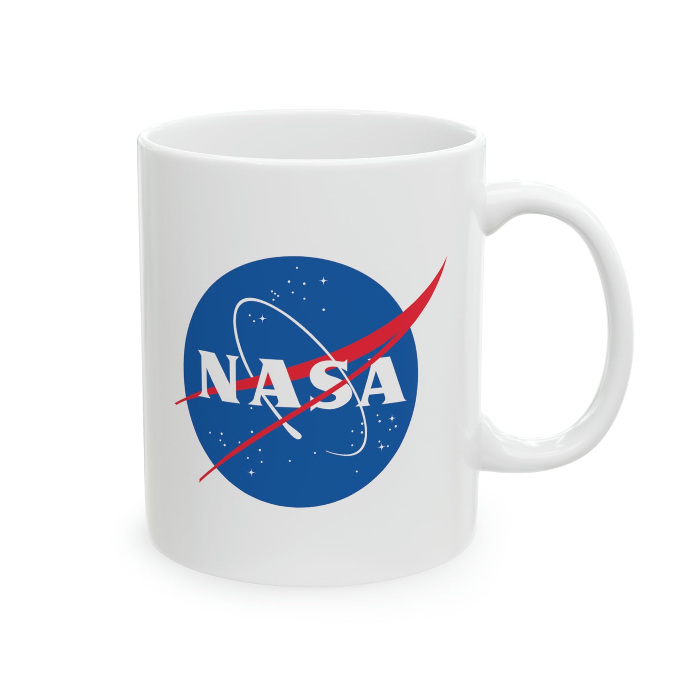 NASA Seal Coffee Mug - Double Sided White Ceramic 11oz by TheGlassyLass.com