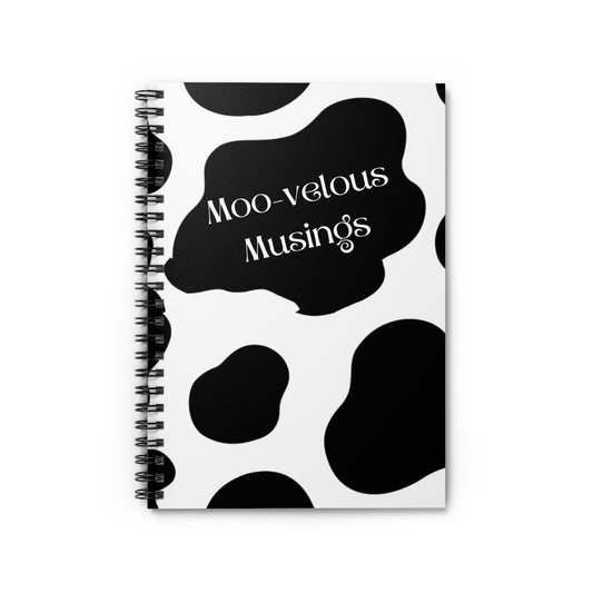 Moo-velous Musings: Spiral Notebook - Log Books - Journals - Diaries - and More Custom Printed by TheGlassyLass