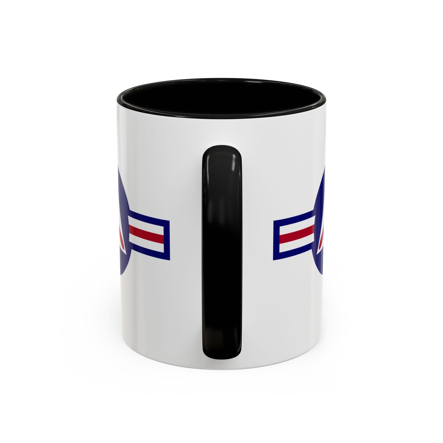 Civil Air Patrol Roundel Coffee Mug - Double Sided Print, Black Accent White Ceramic, 11oz by TheGlassyLass.com