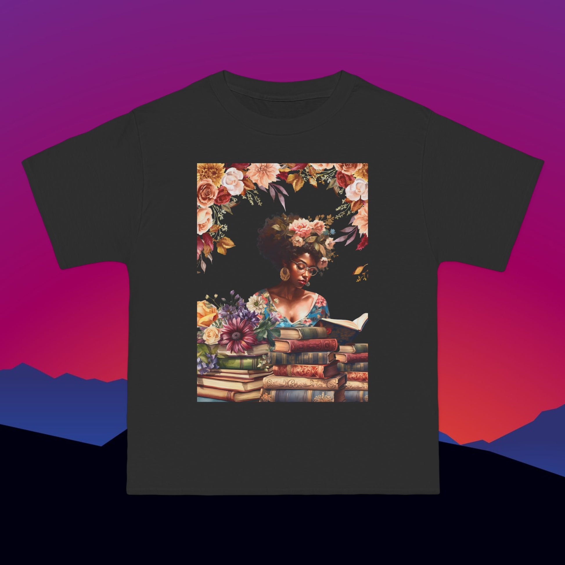 Knowledge is Power T-Shirt: (Hanes Beefy-T 100% Preshrunk Cotton Custom Printed by TheGlassyLass.com