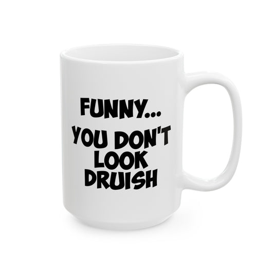 Druish Princess Coffee Mug - Double Sided White Ceramic 15oz by TheGlassyLass.com