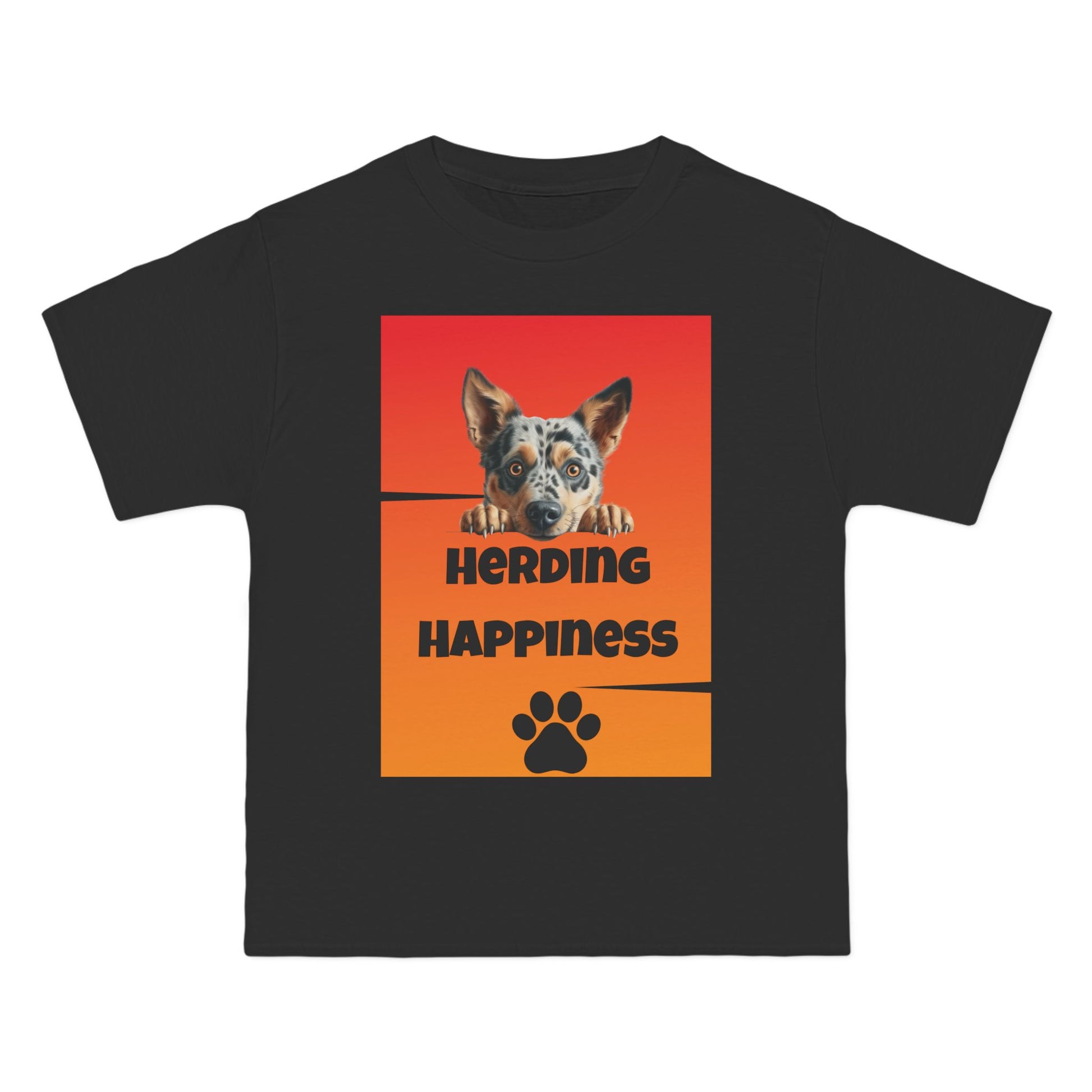 Herding Happiness T-Shirt: (Hanes Beefy-T 100% Preshrunk Cotton Custom Printed by TheGlassyLass.com