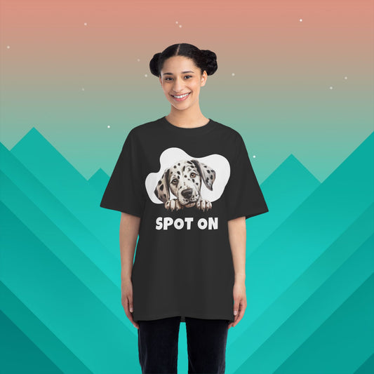 Spot On Dalmatian T-Shirt: (Hanes Beefy-T 100% Preshrunk Cotton Custom Printed by TheGlassyLass.com