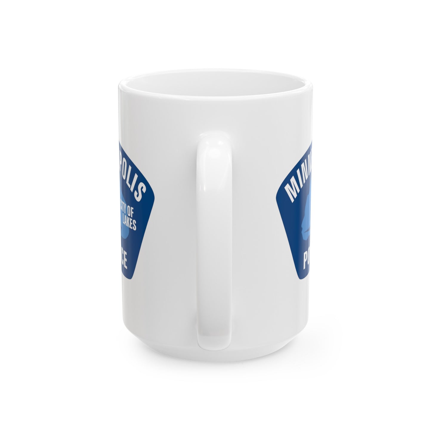 Minneapolis Police Coffee Mug - Double Sided White Ceramic 15oz by TheGlassyLass.com