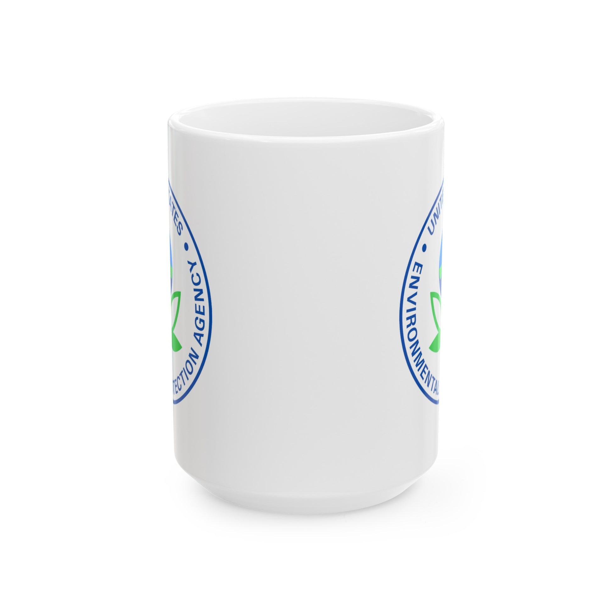 US EPA Coffee Mug - Double Sided White Ceramic 15oz by TheGlassyLass.com