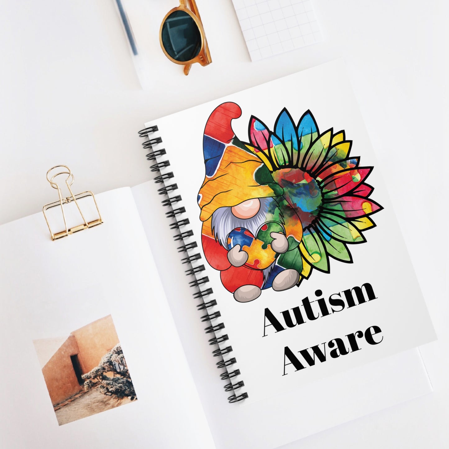 Autism Aware: Spiral Notebook - Log Books - Journals - Diaries - and More Custom Printed by TheGlassyLass