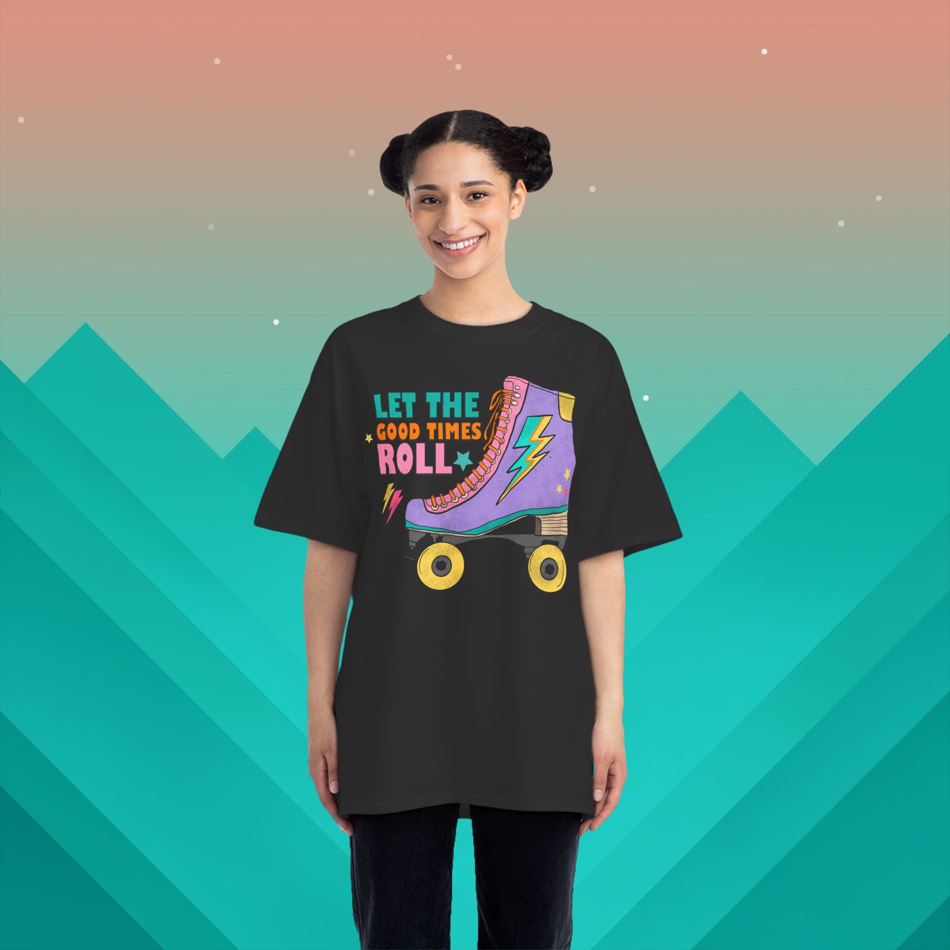 Let The Good Times Roll T-Shirt: (Hanes Beefy-T 100% Preshrunk Cotton Custom Printed by TheGlassyLass.com