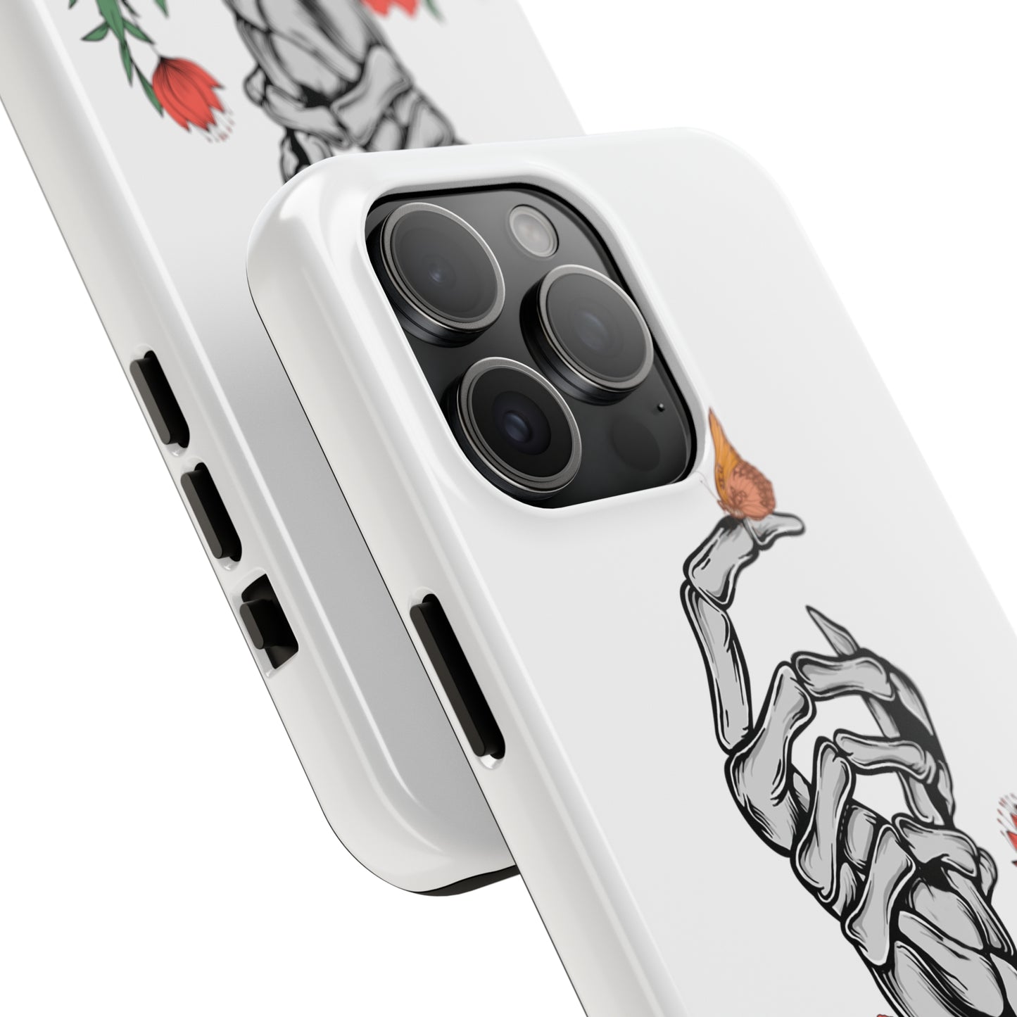 Skeleton Butterfly: iPhone Tough Case Design - Wireless Charging - Superior Protection - Original Designs by TheGlassyLass.com
