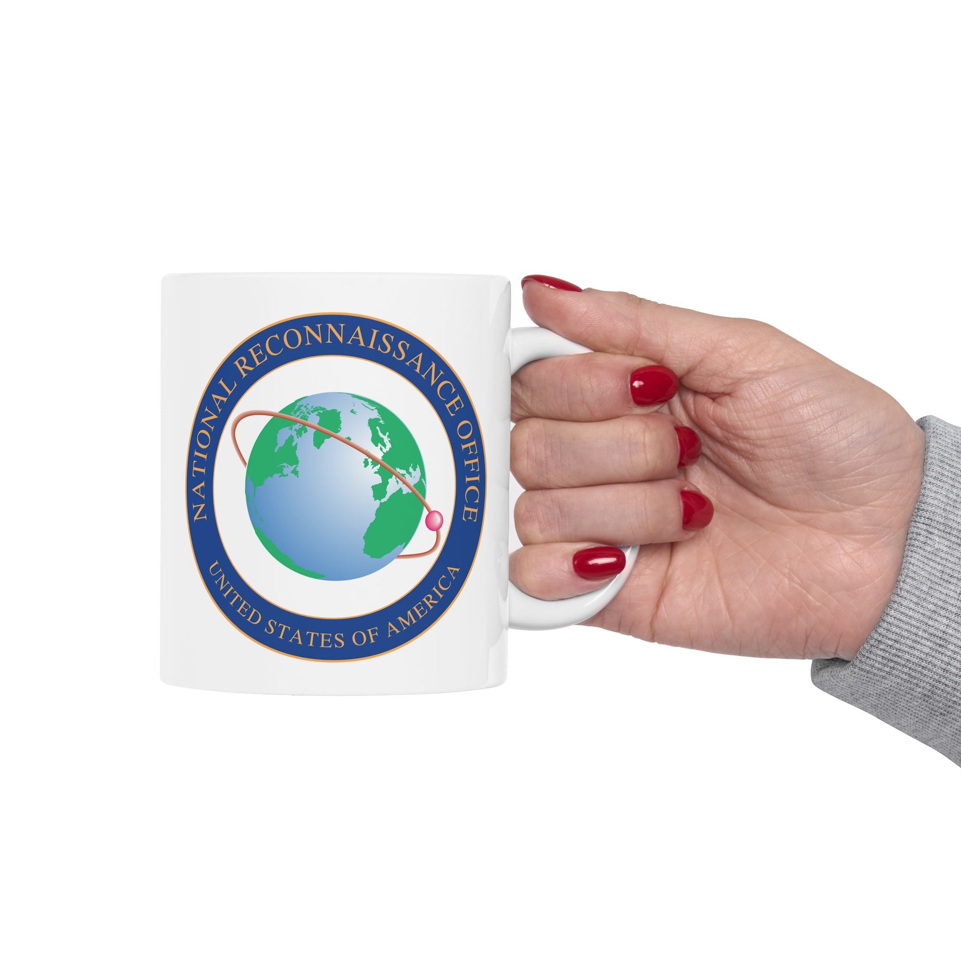 United States National Reconnaissance Office Coffee Mug - Double Sided White Ceramic 11oz by TheGlassyLass.com