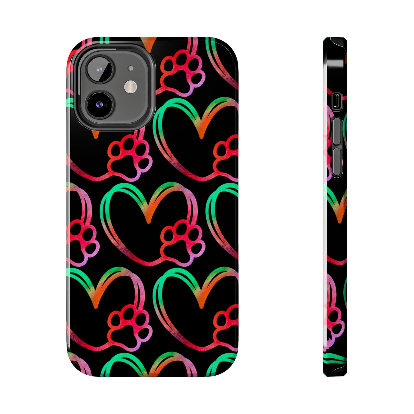 Paw Heart: iPhone Tough Case Design - Wireless Charging - Superior Protection - Original Graphics by TheGlassyLass.com