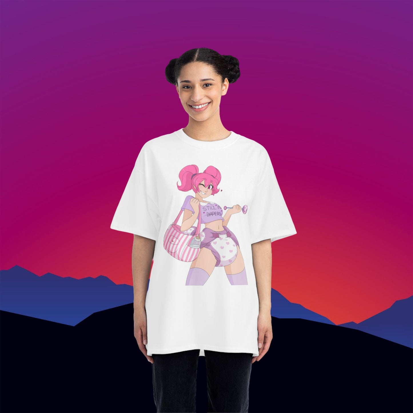 Still in Diapers T-Shirt: (Hanes Beefy-T 100% Preshrunk Cotton Custom Printed by TheGlassyLass.com