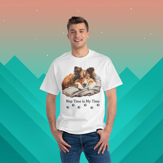 Nap Time is My Time T-Shirt: (Hanes Beefy-T 100% Preshrunk Cotton Custom Printed by TheGlassyLass.com