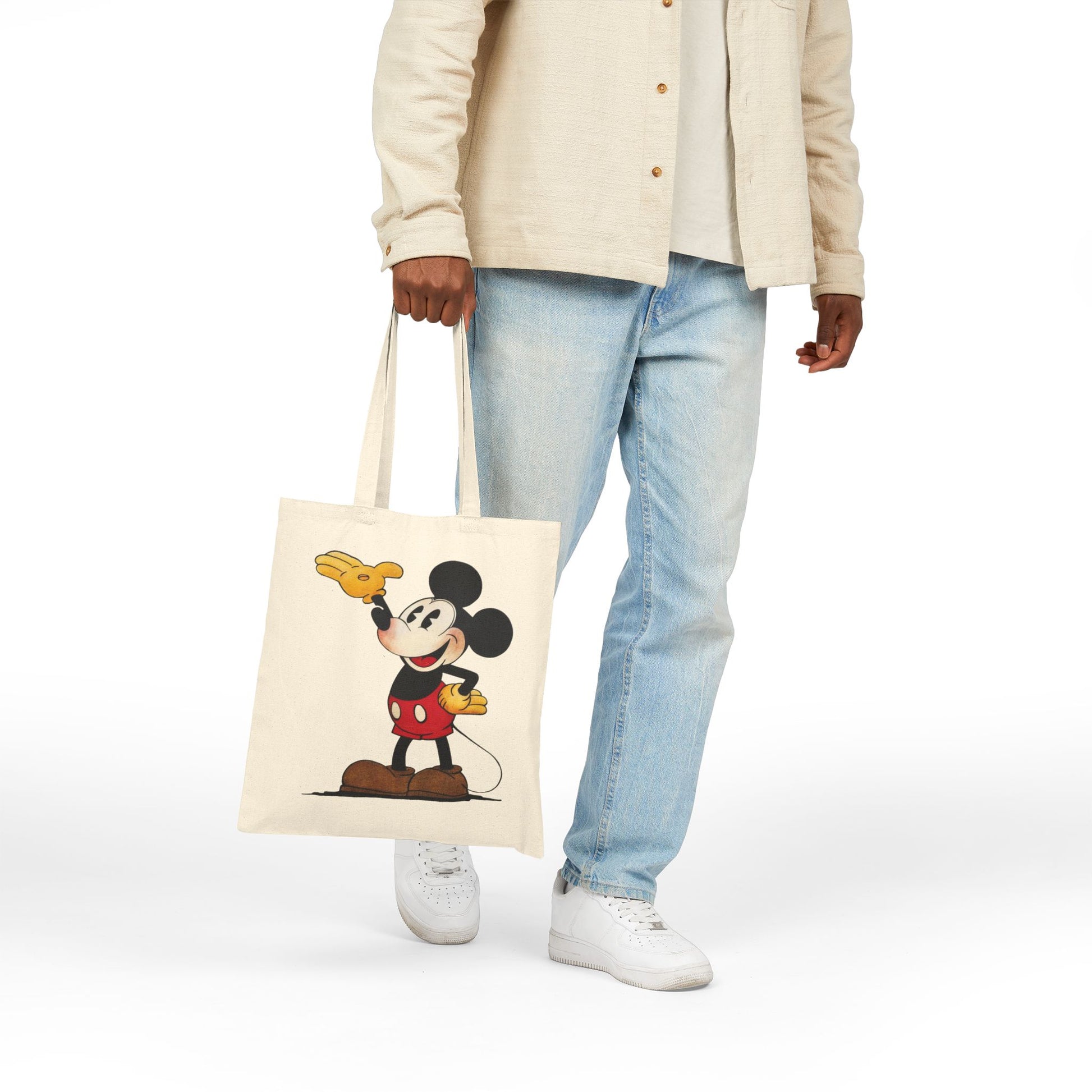 Mickey Mouse Tote Bag - Heavyweight 100% Cotton Canvas by TheGlassyLass.com