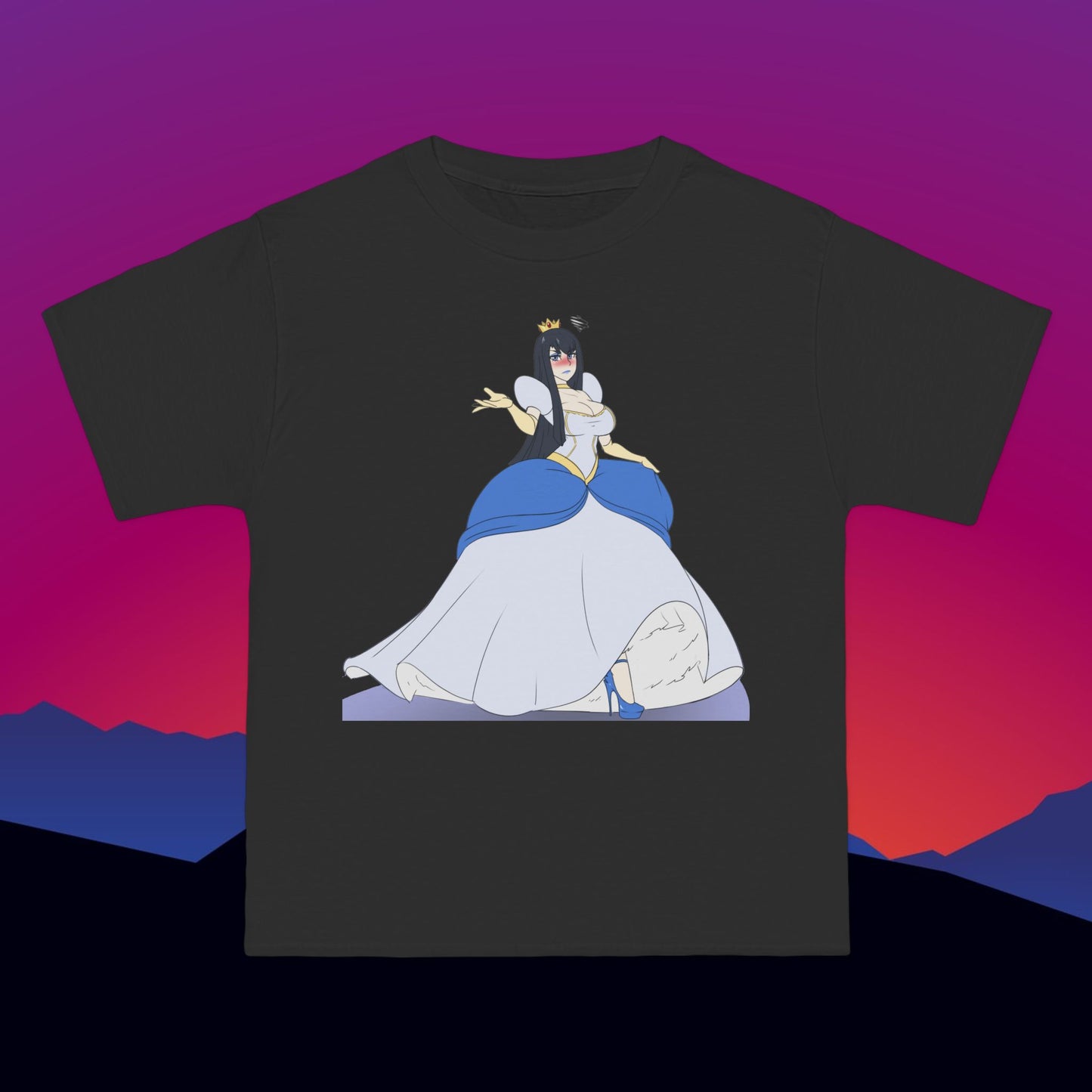Meh Princess T-Shirt: (Hanes Beefy-T 100% Preshrunk Cotton) Custom Printed by TheGlassyLass.com