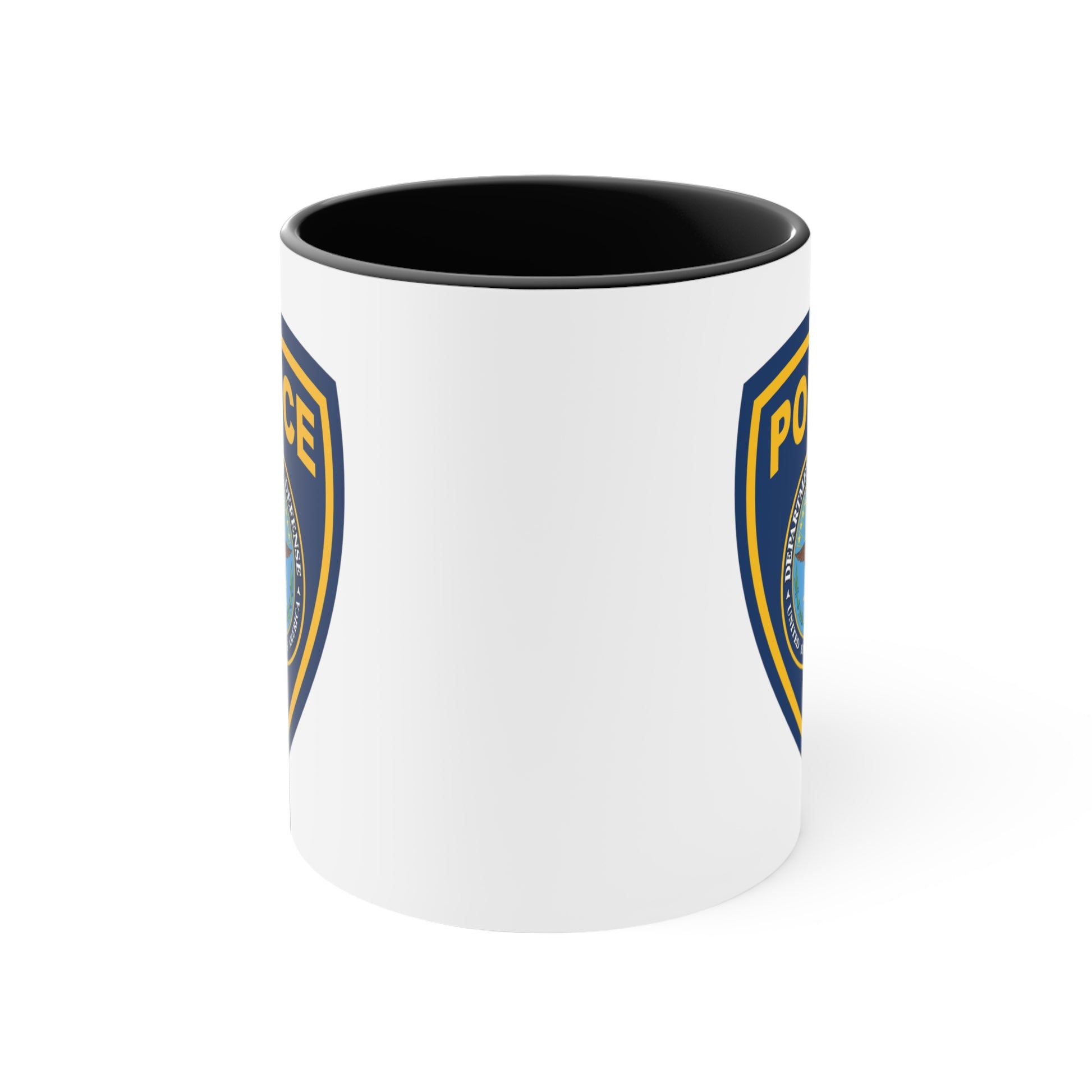 DOD Police Coffee Mug - Double Sided Black Accent 11oz by TheGlassyLass.com