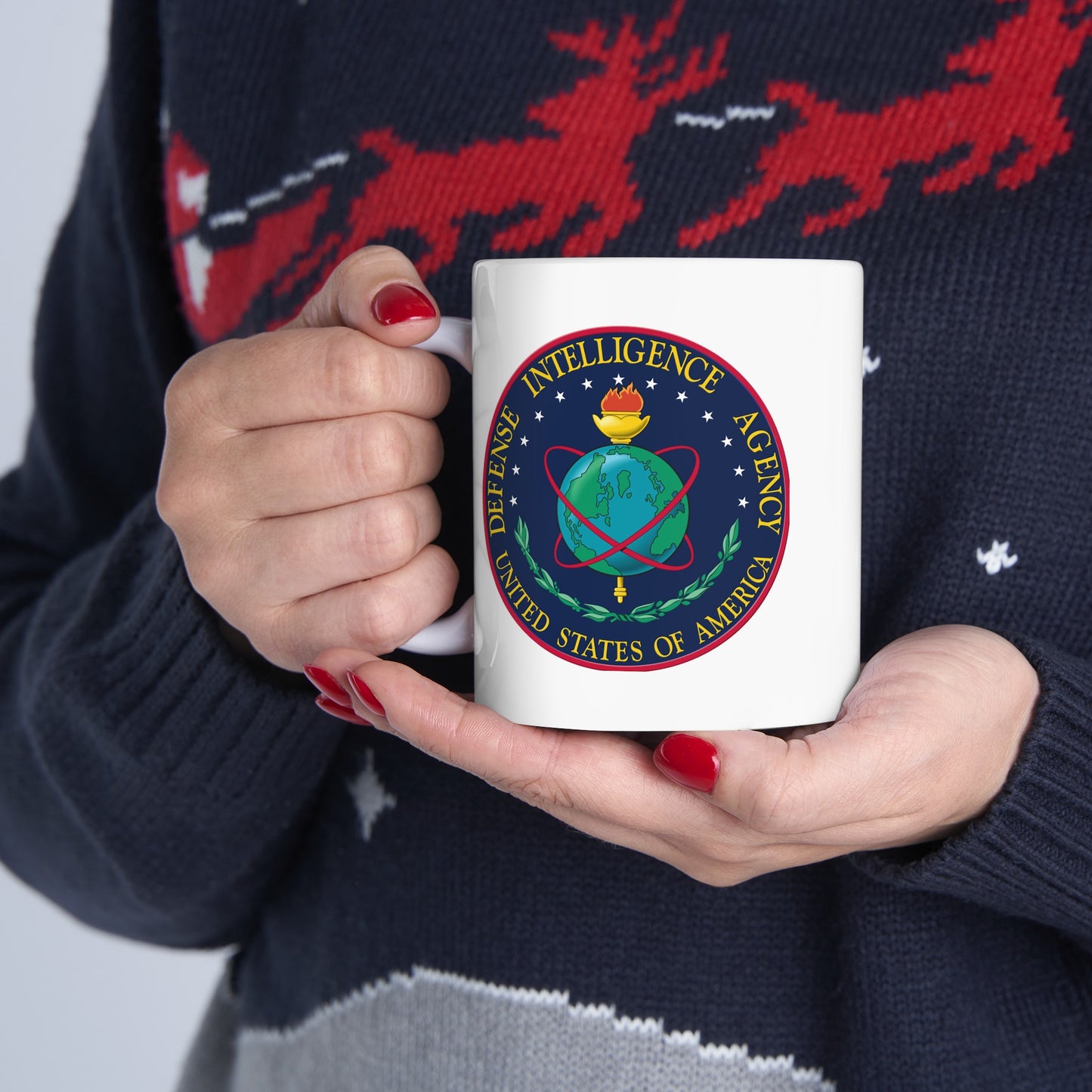 US Defense Intelligence Agency Coffee Mug - Double Sided White Ceramic 11oz by TheGlassyLass.com