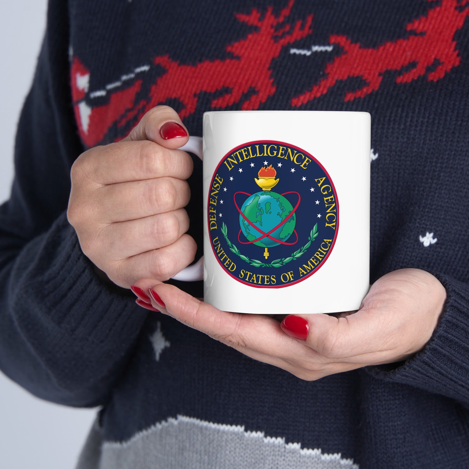US Defense Intelligence Agency Coffee Mug - Double Sided White Ceramic 11oz by TheGlassyLass.com