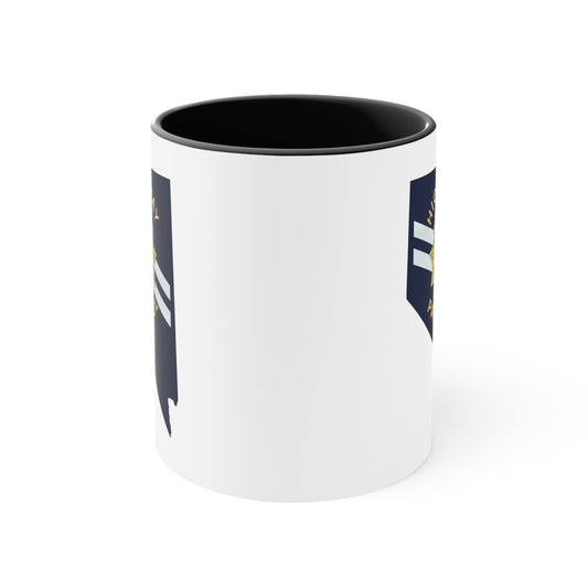Nevada Highway Patrol Coffee Mug - Double Sided Black Accent White Ceramic 11oz by TheGlassyLass