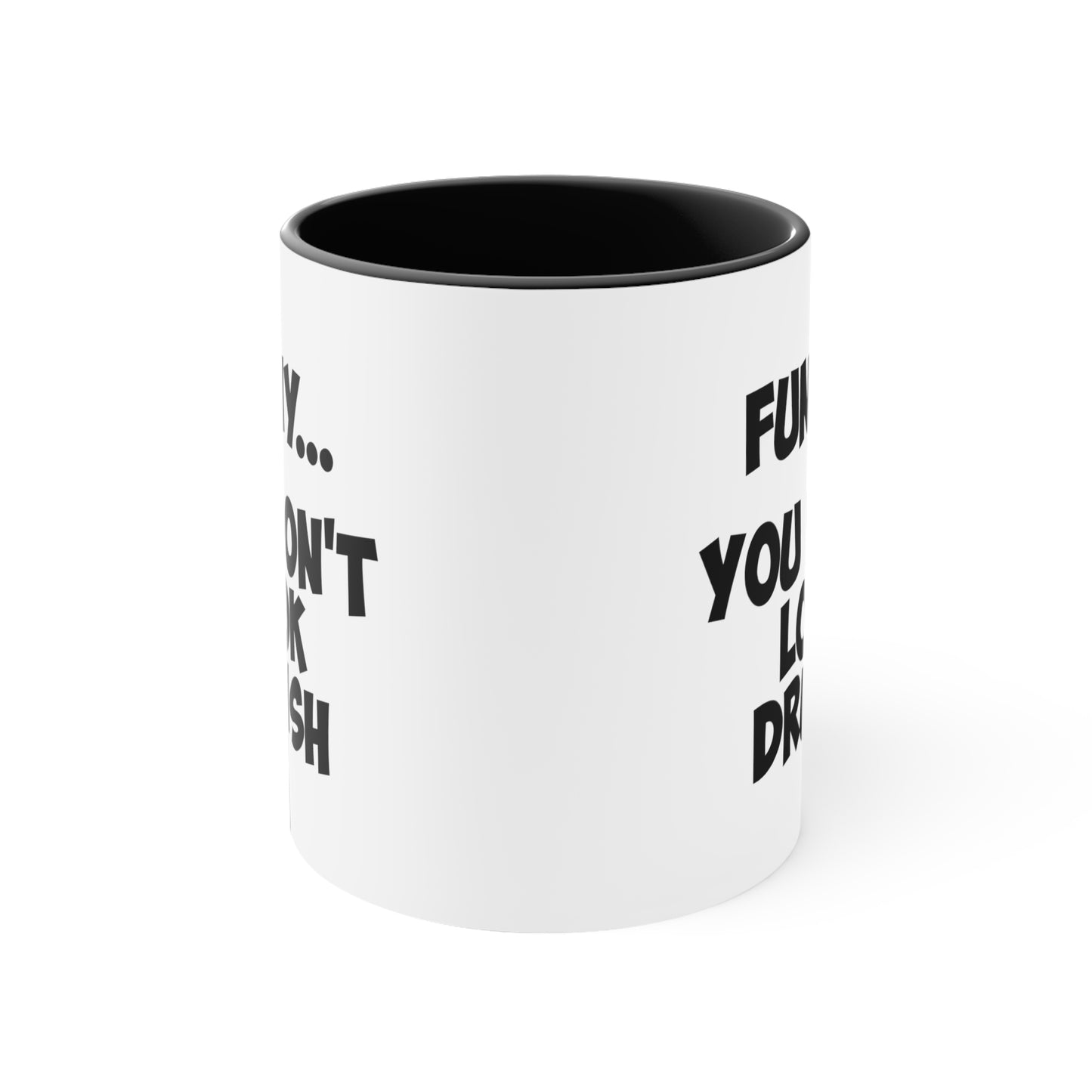 Druish Princess Coffee Mug - Double Sided Black Accent White Ceramic 11oz by TheGlassyLass.com