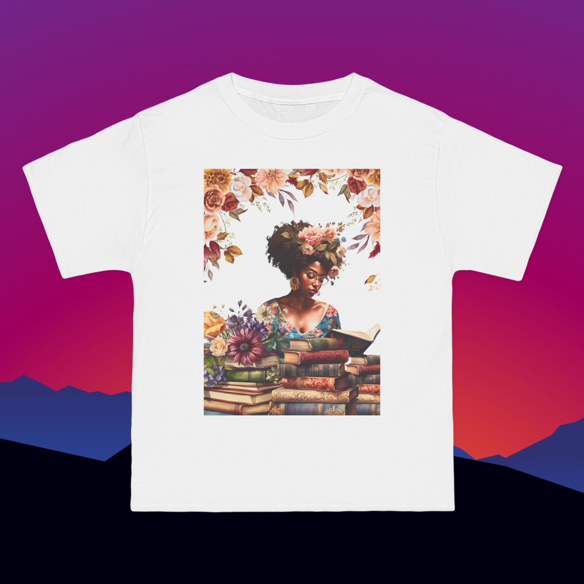 Knowledge is Power T-Shirt: (Hanes Beefy-T 100% Preshrunk Cotton Custom Printed by TheGlassyLass.com