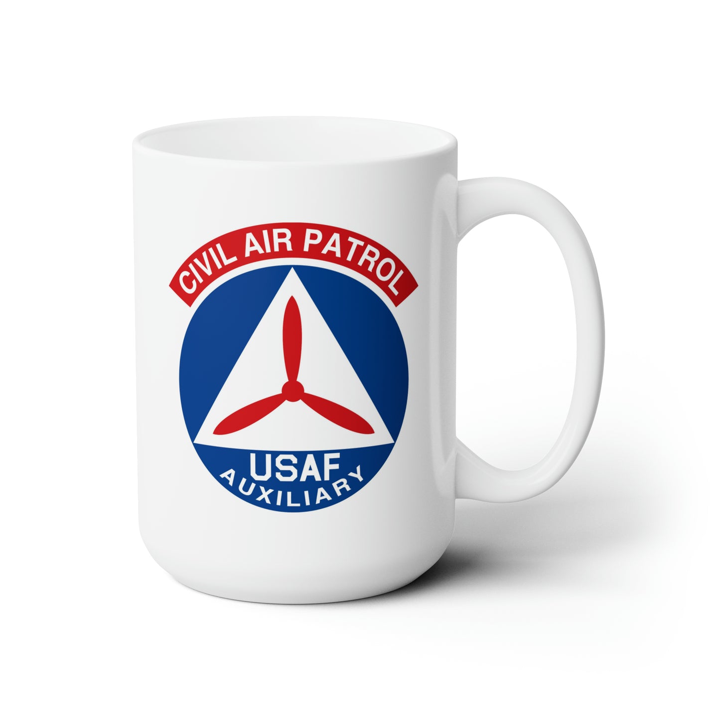 Civil Air Patrol Coffee Mug - Double Sided White Ceramic 15oz by TheGlassyLass