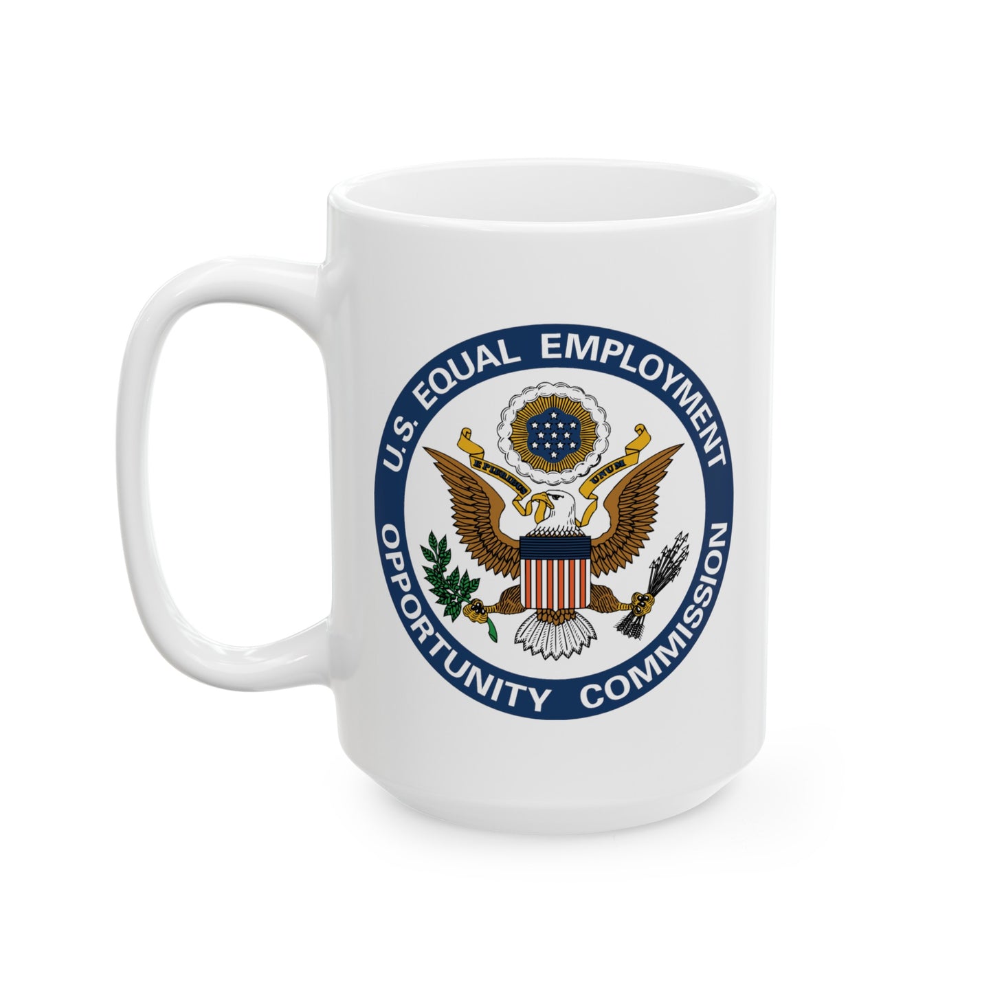 US EEOC Coffee Mug - Double Sided White Ceramic 15oz by TheGlassyLass