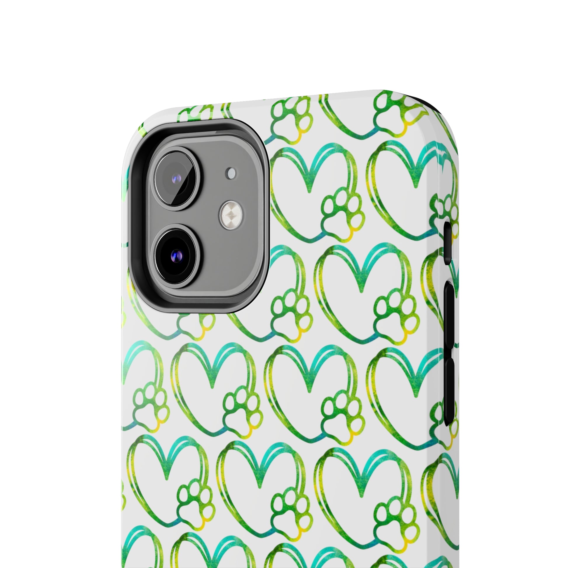 Paw Heart: iPhone Tough Case Design - Wireless Charging - Superior Protection - Original Graphics by TheGlassyLass.com