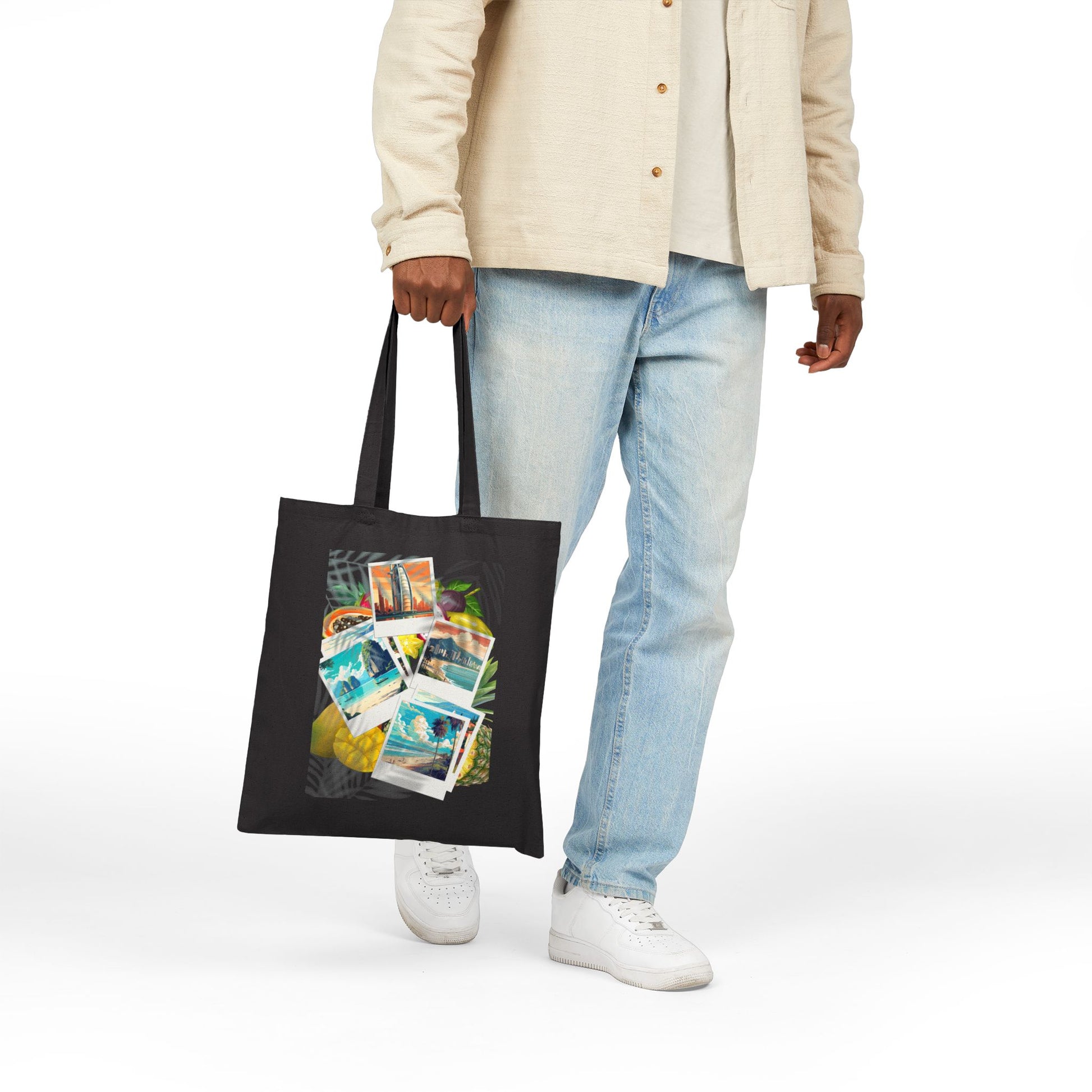 Around the World Tote Bag - Heavyweight 100% Cotton Canvas by TheGlassyLass.com