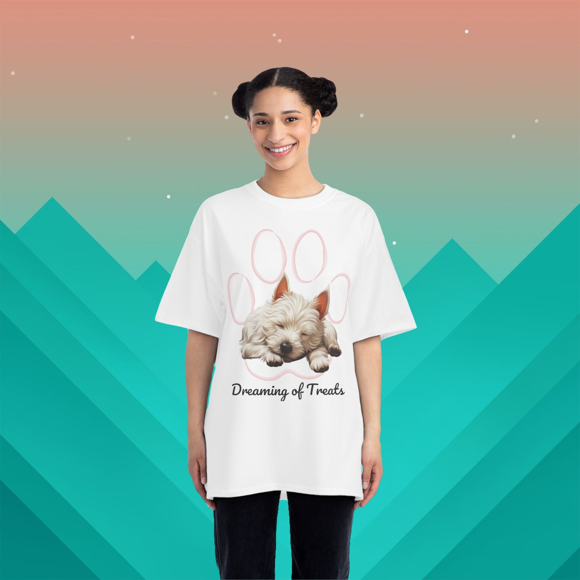 Dreaming of Treats T-Shirt: (Hanes Beefy-T 100% Preshrunk Cotton Custom Printed by TheGlassyLass.com