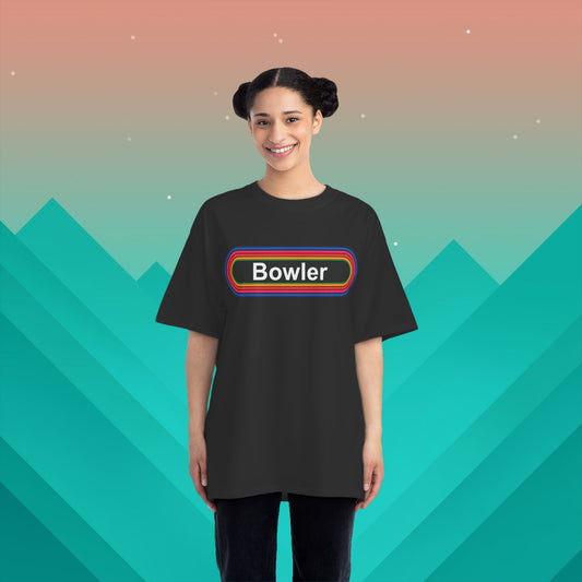 Bowler T-Shirt: (Hanes Beefy-T 100% Preshrunk Cotton Custom Printed by TheGlassyLass.com