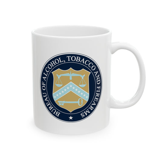 US ATF Seal Coffee Mug - Double Sided White Ceramic 11oz by TheGlassyLass.com