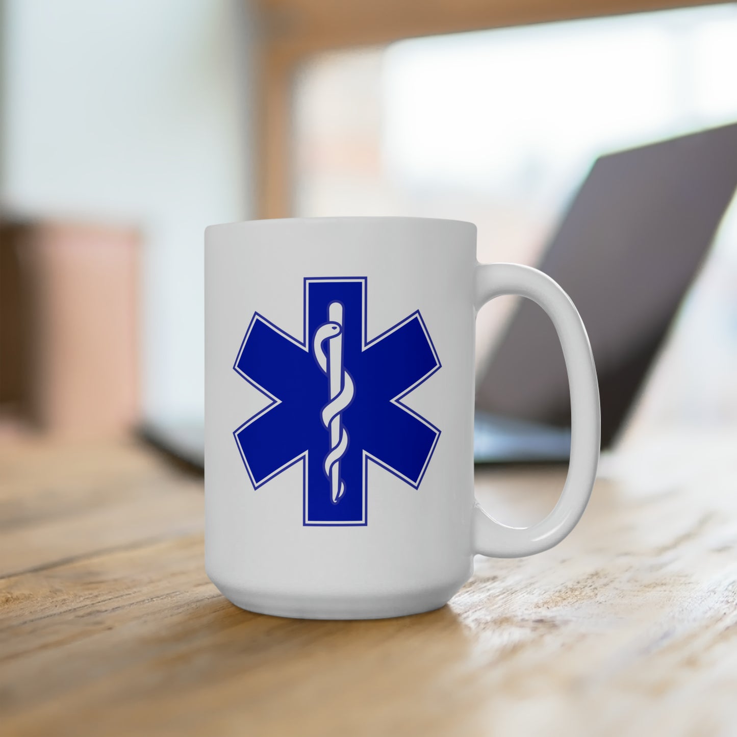 Paramedic Coffee Mug - Double Sided White Ceramic 15oz by TheGlassyLass.com