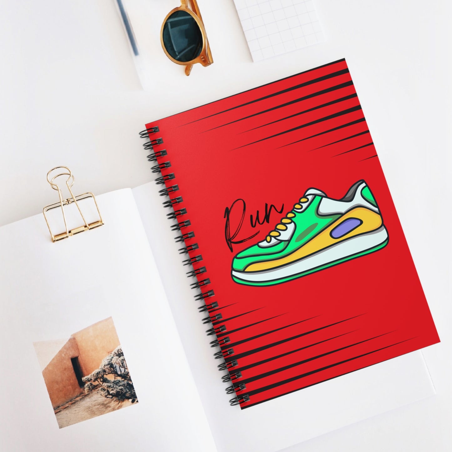 Run: Spiral Notebook - Log Books - Journals - Diaries - and More Custom Printed by TheGlassyLass.com