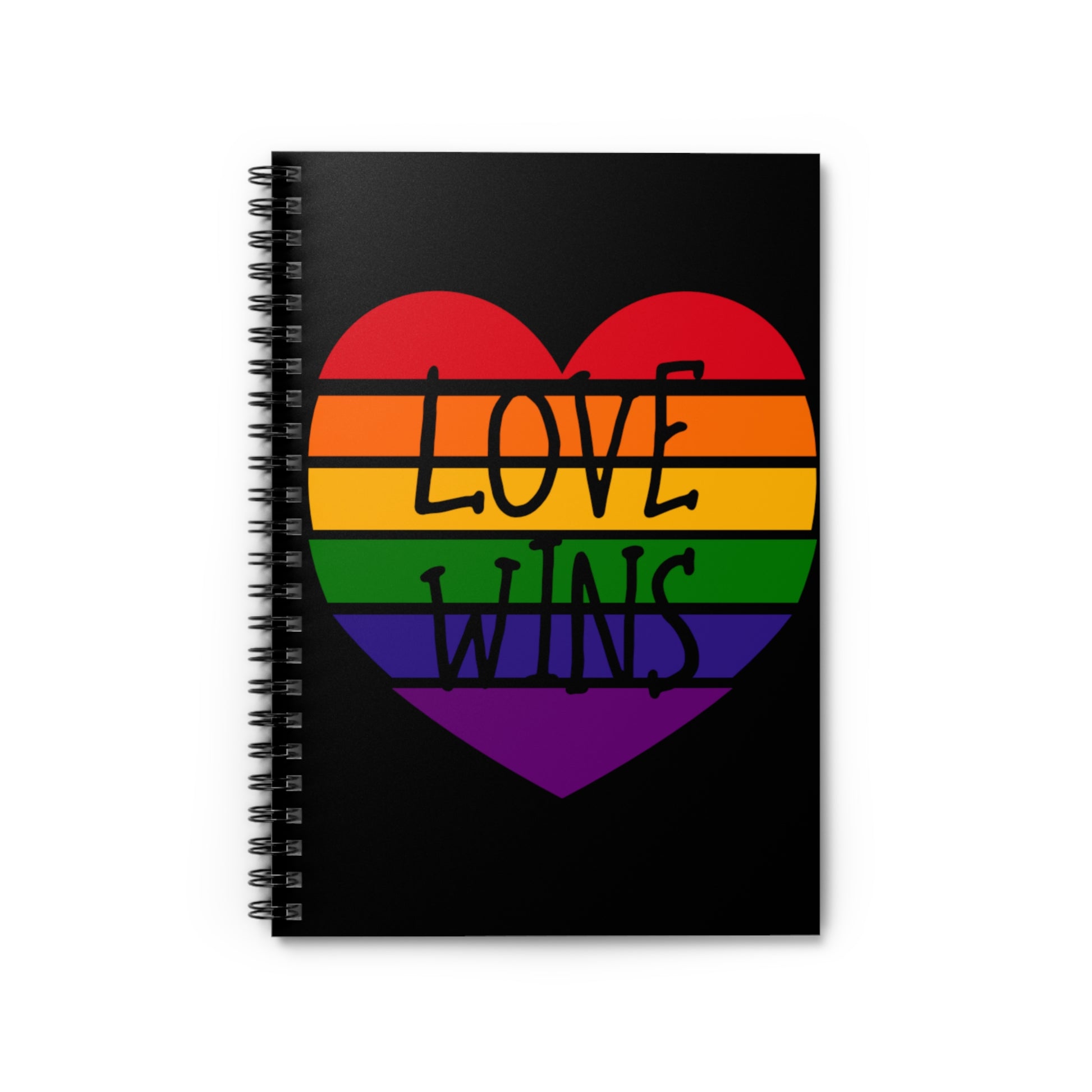 Love Wins: Spiral Notebook - Log Books - Journals - Diaries - and More Custom Printed by TheGlassyLass