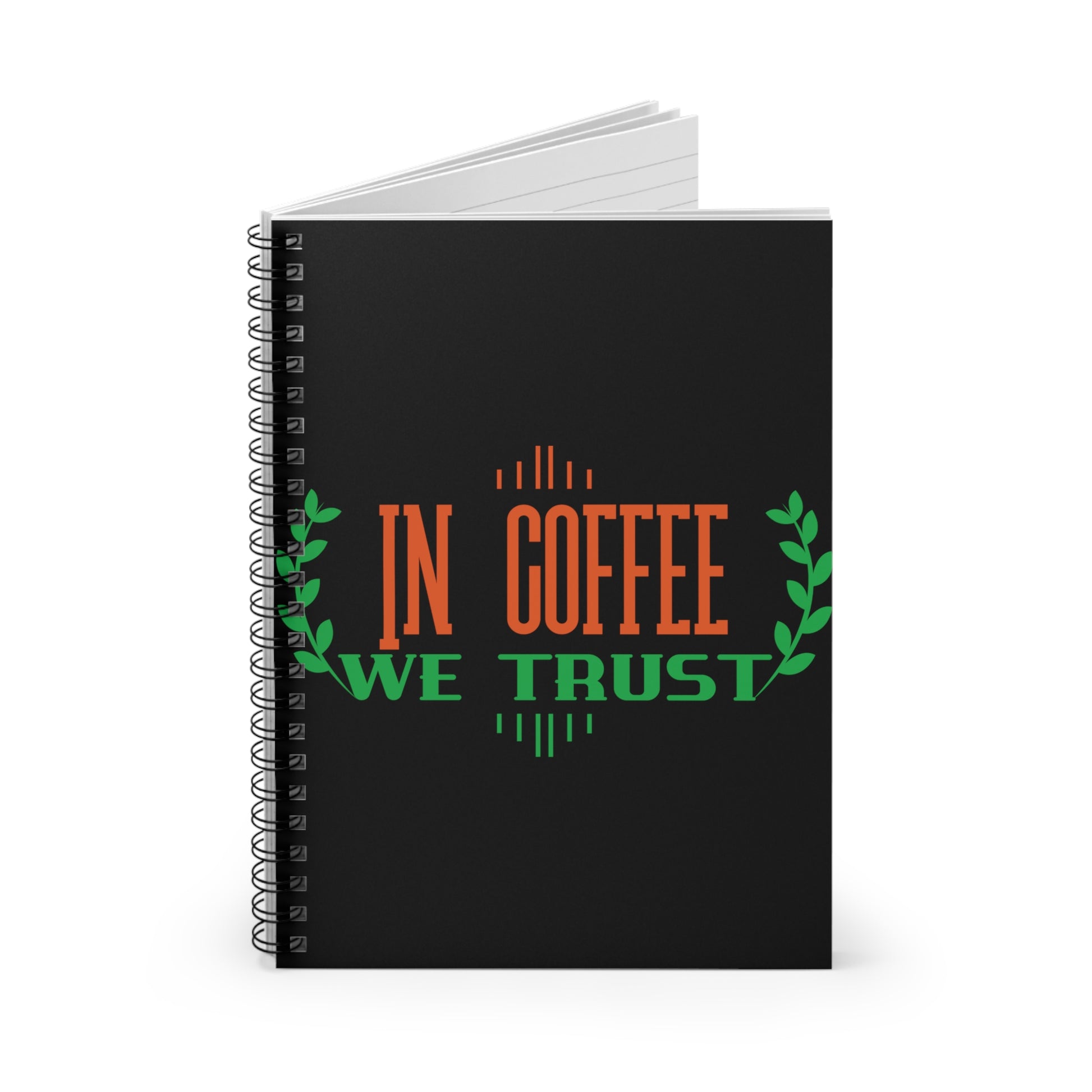 In Coffee We Trust: Spiral Notebook - Log Books - Journals - Diaries - and More Custom Printed by TheGlassyLass
