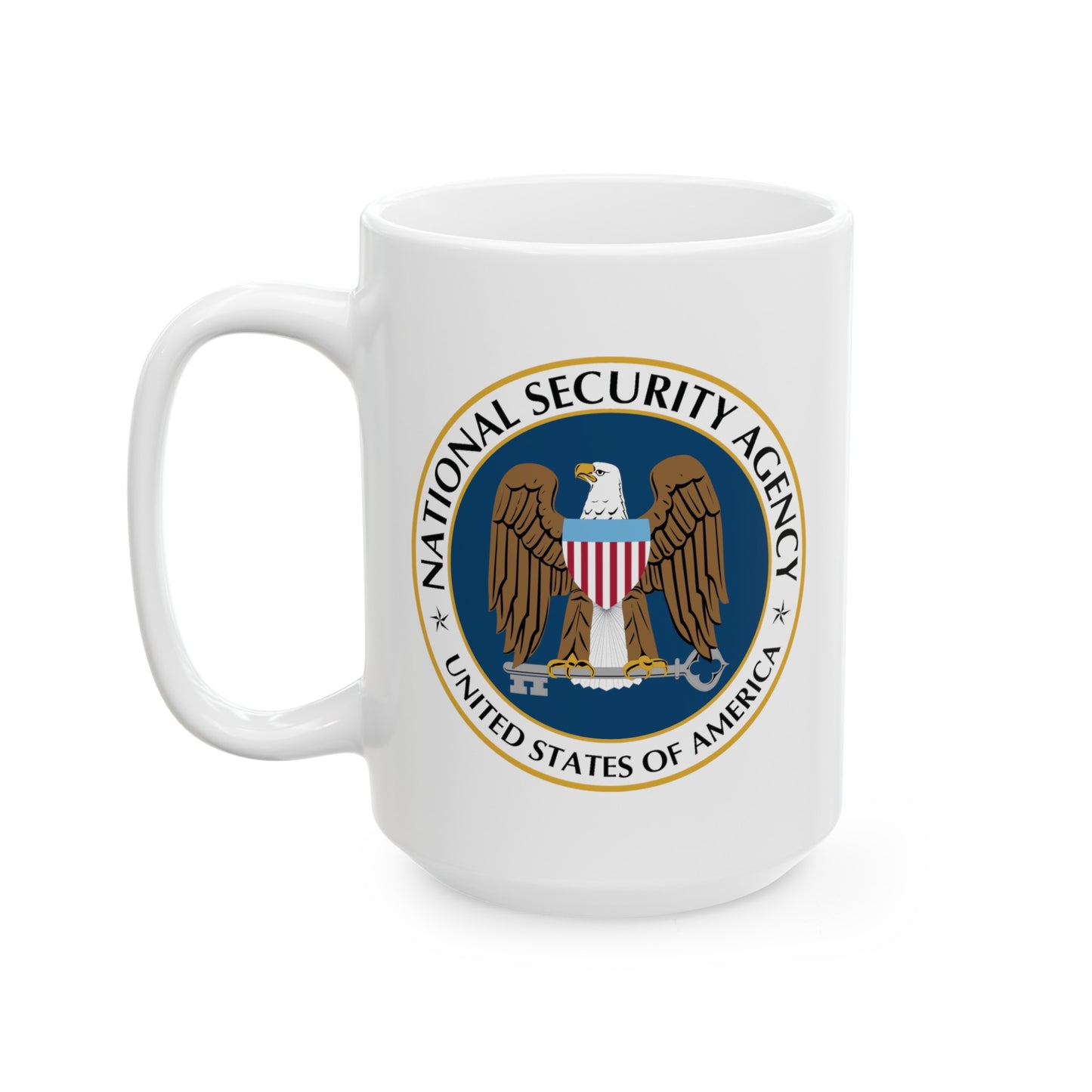 National Security Agency Coffee Mug - Double Sided White Ceramic 15oz by TheGlassyLass.com