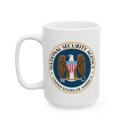 National Security Agency Coffee Mug - Double Sided White Ceramic 15oz by TheGlassyLass.com