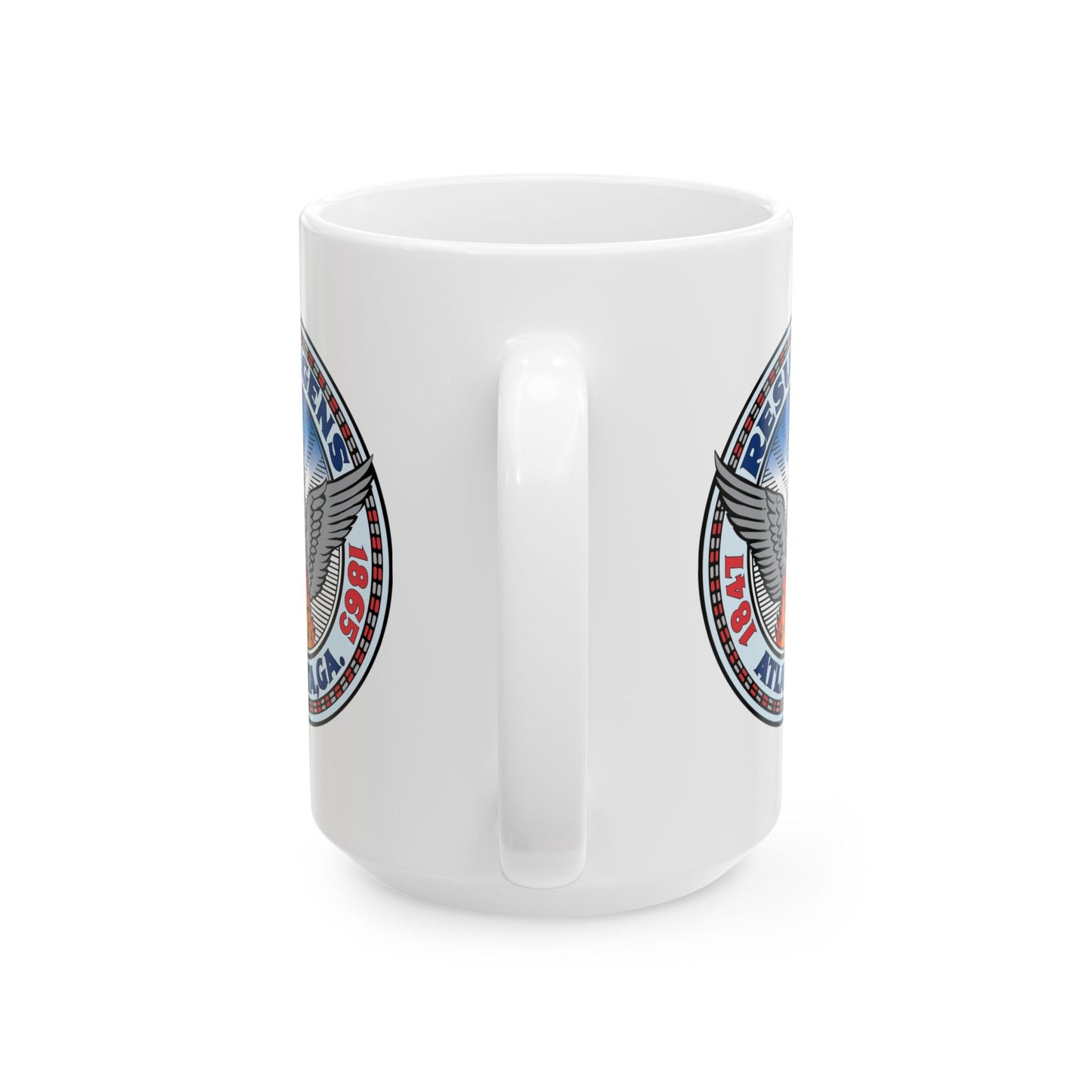 City of Atlanta Seal Coffee Mug - Double Sided Print, White Ceramic, 15oz by TheGlassyLass.com