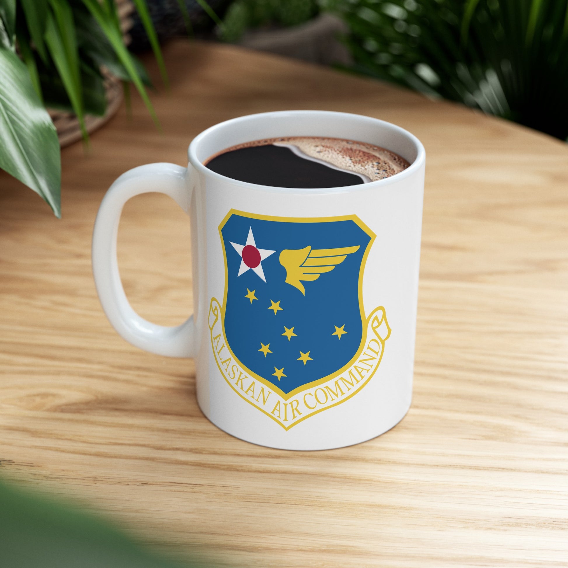 US Air Force Alaskan Air Command - Double Sided White Ceramic Coffee Mug 11oz by TheGlassyLass.com