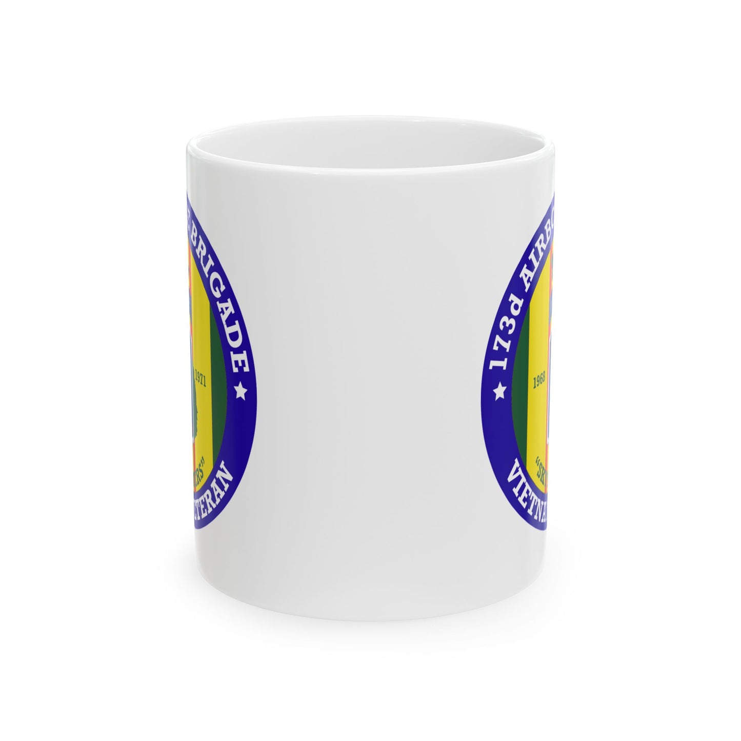 173rd Airborne Brigade Seal Coffee Mug - Double Sided Print, White Ceramic, 11oz by TheGlassyLass.com
