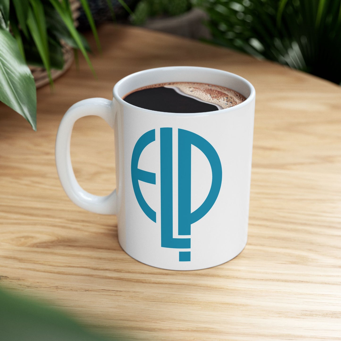 ELP Coffee Mug - Double Sided White Ceramic 11oz by TheGlassyLass.com