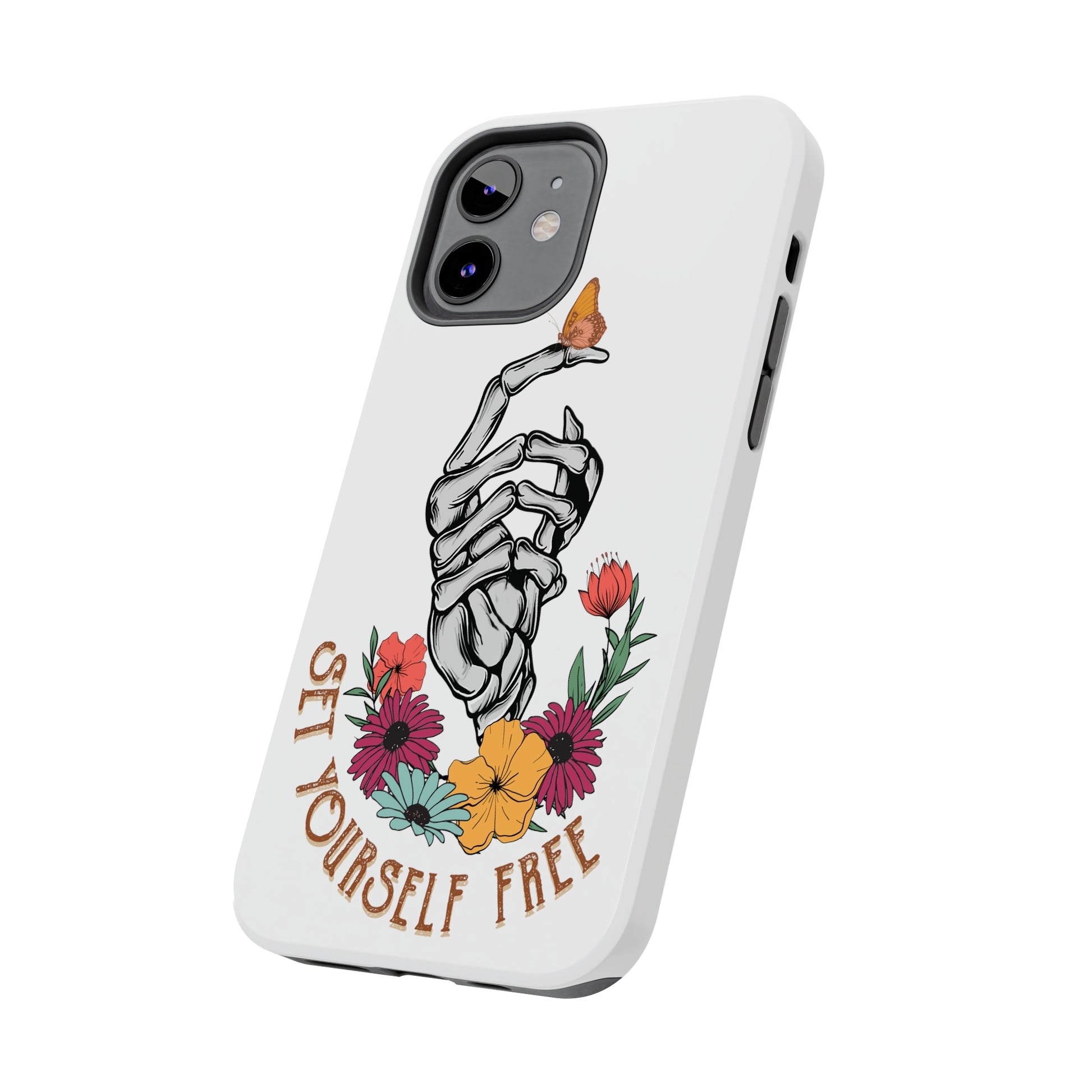 Skeleton Butterfly: iPhone Tough Case Design - Wireless Charging - Superior Protection - Original Designs by TheGlassyLass.com