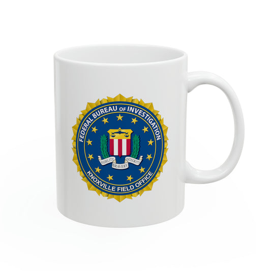 The FBI Knoxville Field Office Coffee Mug - Double Sided 11oz White Ceramic by TheGlassyLass.com