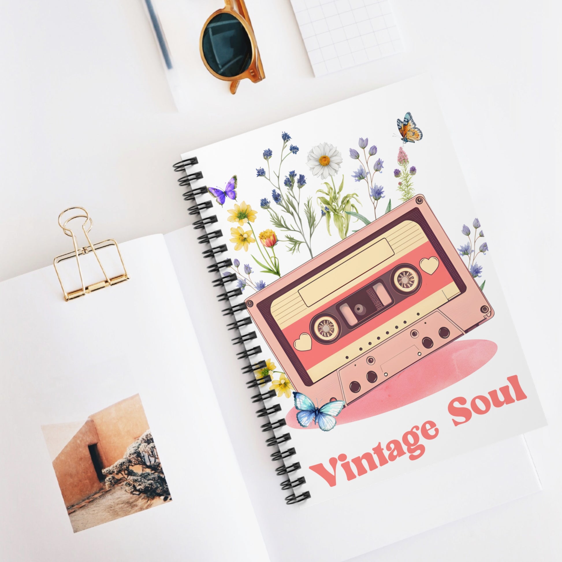 Vintage Soul: Spiral Notebook - Log Books - Journals - Diaries - and More Custom Printed by TheGlassyLass.com