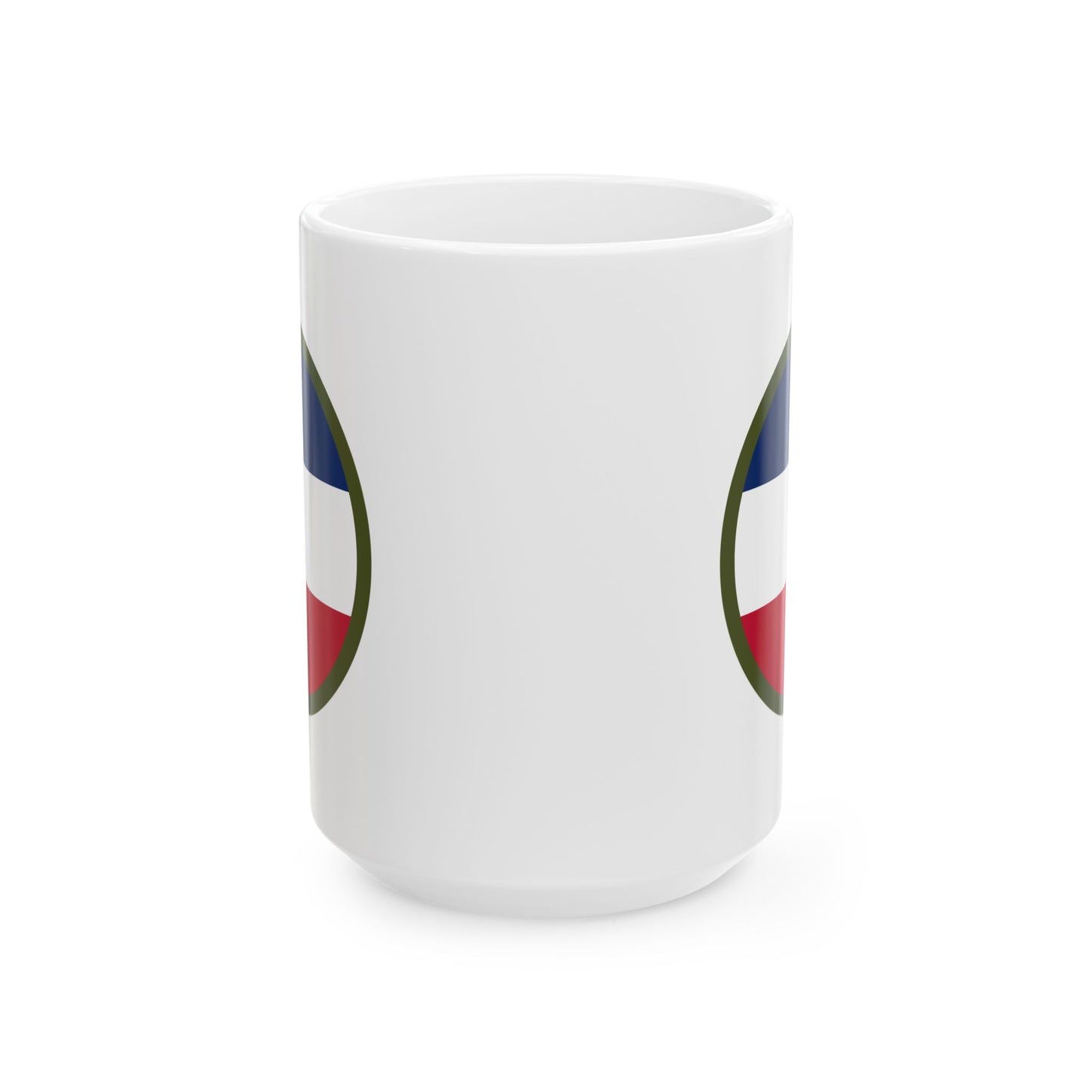 Army Forces Command (FORSCOM) Insignia Coffee Mug - Double Sided White Ceramic 15oz - by TheGlassyLass.com