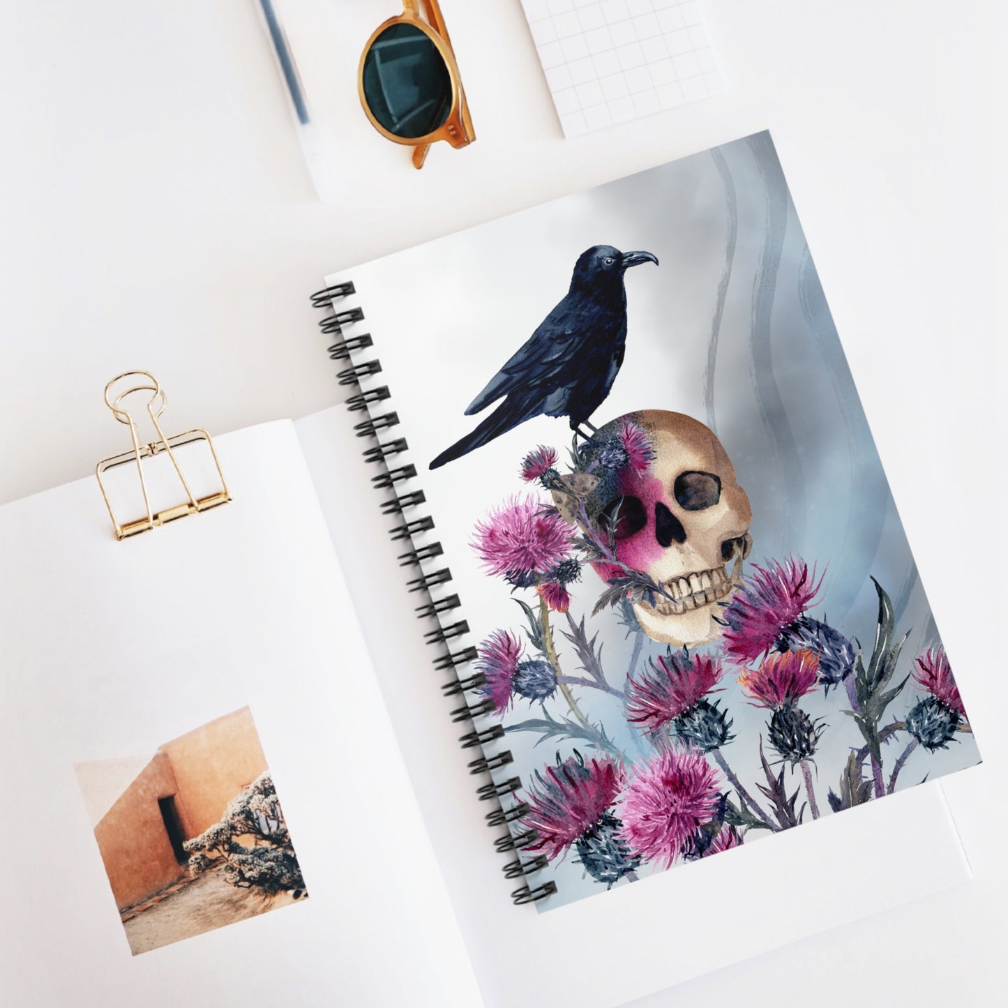 Quoth the Raven: Spiral Notebook - Log Books - Journals - Diaries - and More Custom Printed by TheGlassyLass.com